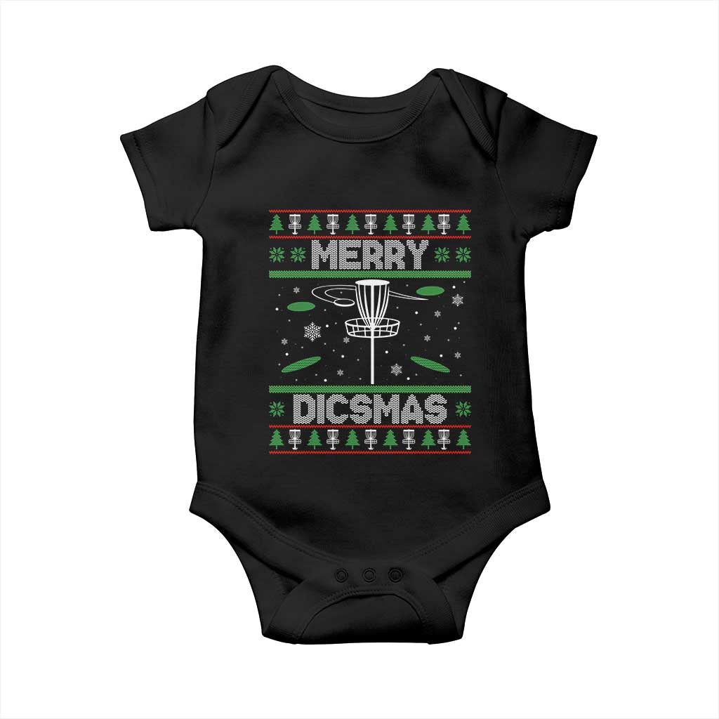 Disc Golf Christmas Baby Onesie Merry Discmas Ugly Xmas - Wonder Print Shop
