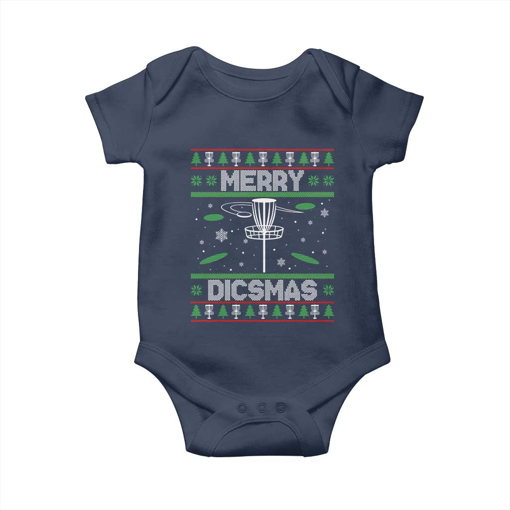 Disc Golf Christmas Baby Onesie Merry Discmas Ugly Xmas - Wonder Print Shop