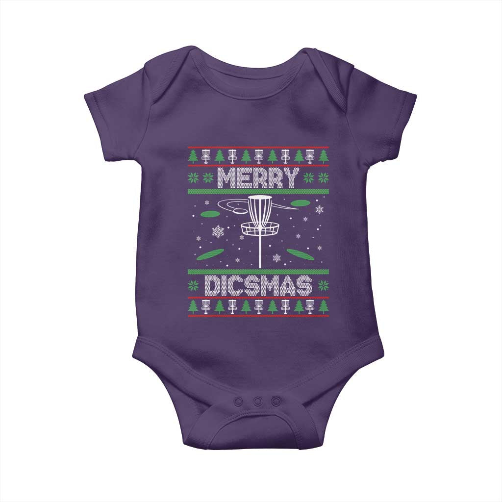 Disc Golf Christmas Baby Onesie Merry Discmas Ugly Xmas - Wonder Print Shop