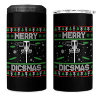 Disc Golf Christmas 4 in 1 Can Cooler Tumbler Merry Discmas Ugly Xmas - Wonder Print Shop