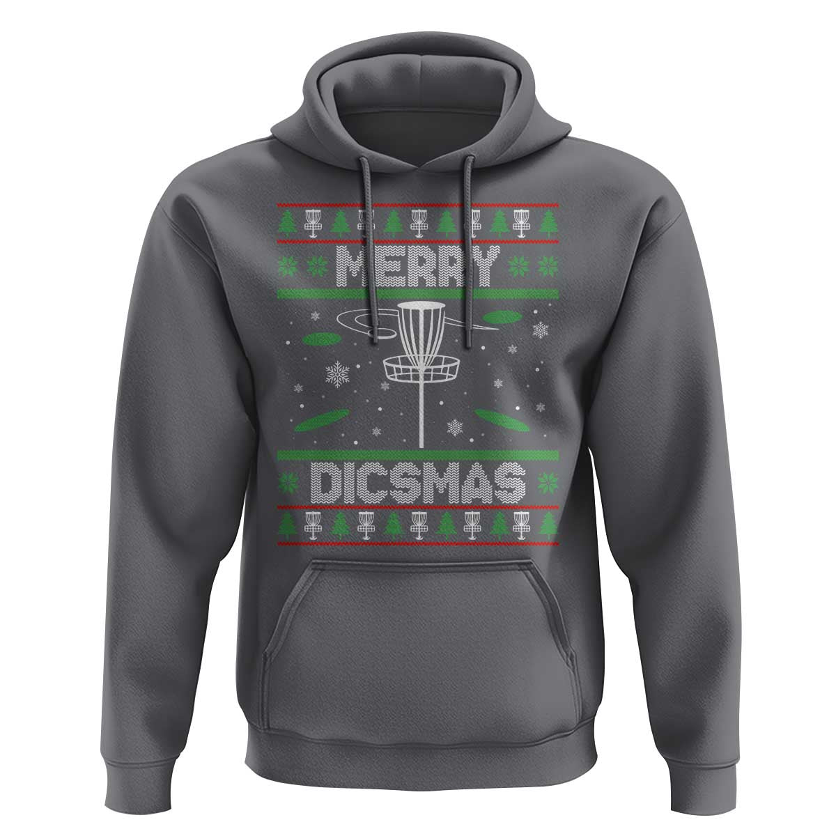 Disc Golf Christmas Hoodie Merry Discmas Ugly Xmas - Wonder Print Shop