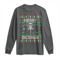 Disc Golf Christmas Long Sleeve Shirt Merry Discmas Ugly Xmas - Wonder Print Shop