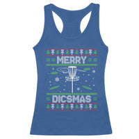 Disc Golf Christmas Racerback Tank Top Merry Discmas Ugly Xmas - Wonder Print Shop