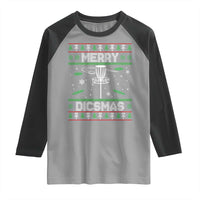 Disc Golf Christmas Raglan Shirt Merry Discmas Ugly Xmas - Wonder Print Shop