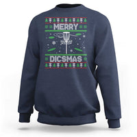 Disc Golf Christmas Sweatshirt Merry Discmas Ugly Xmas - Wonder Print Shop
