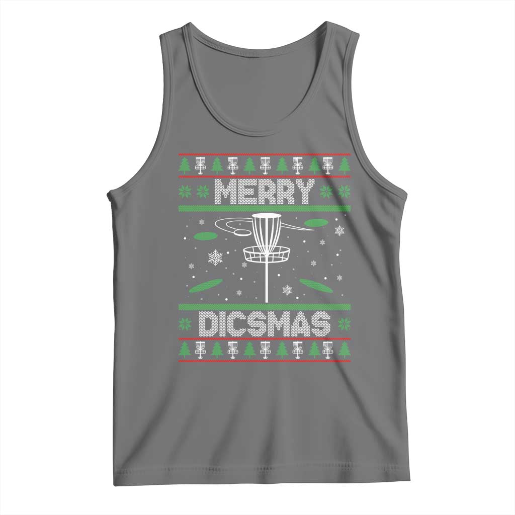 Disc Golf Christmas Tank Top Merry Discmas Ugly Xmas - Wonder Print Shop
