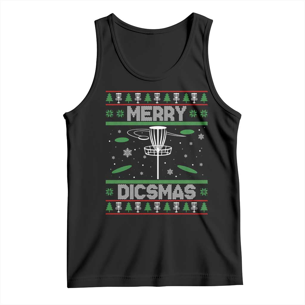 Disc Golf Christmas Tank Top Merry Discmas Ugly Xmas - Wonder Print Shop
