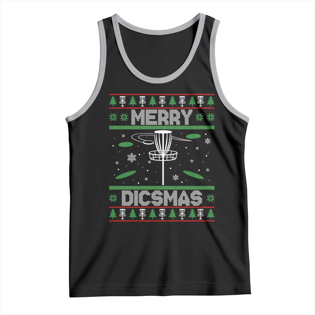 Disc Golf Christmas Tank Top Merry Discmas Ugly Xmas - Wonder Print Shop