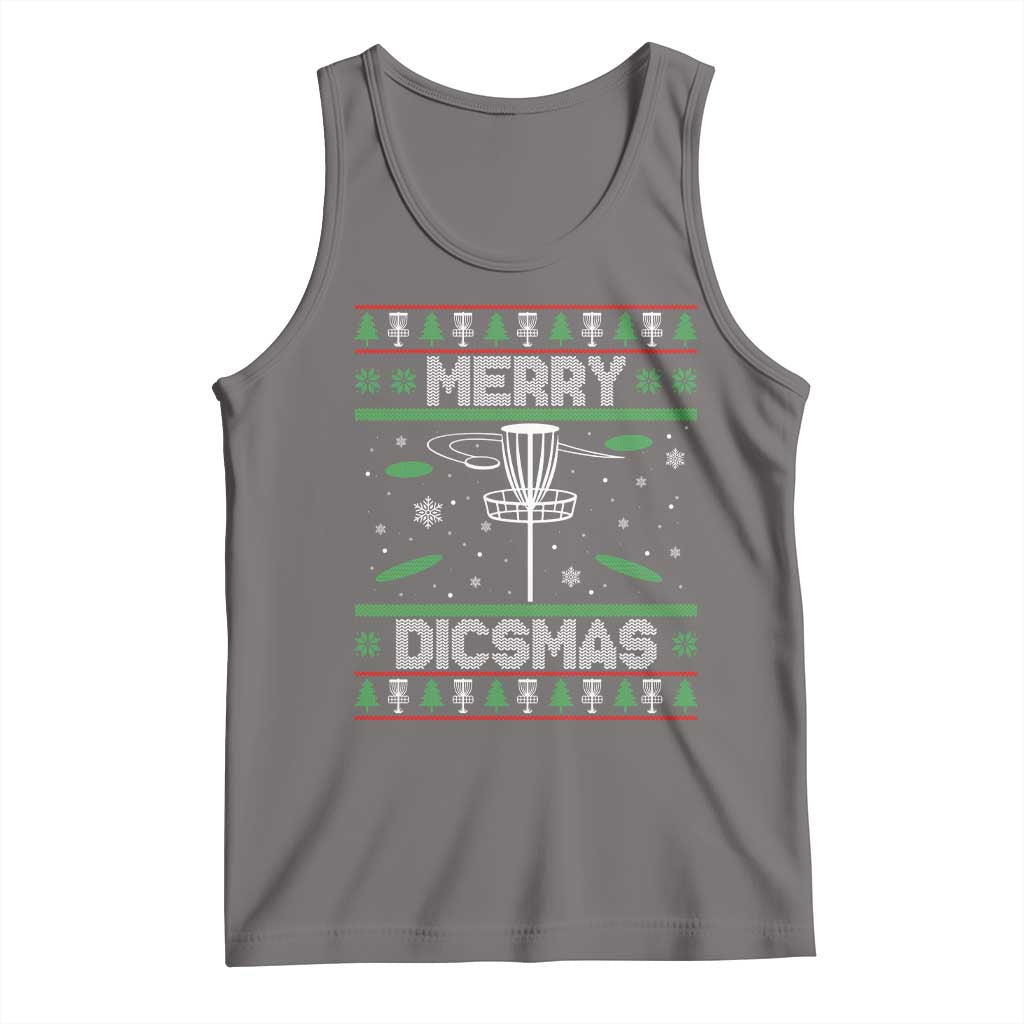 Disc Golf Christmas Tank Top Merry Discmas Ugly Xmas - Wonder Print Shop