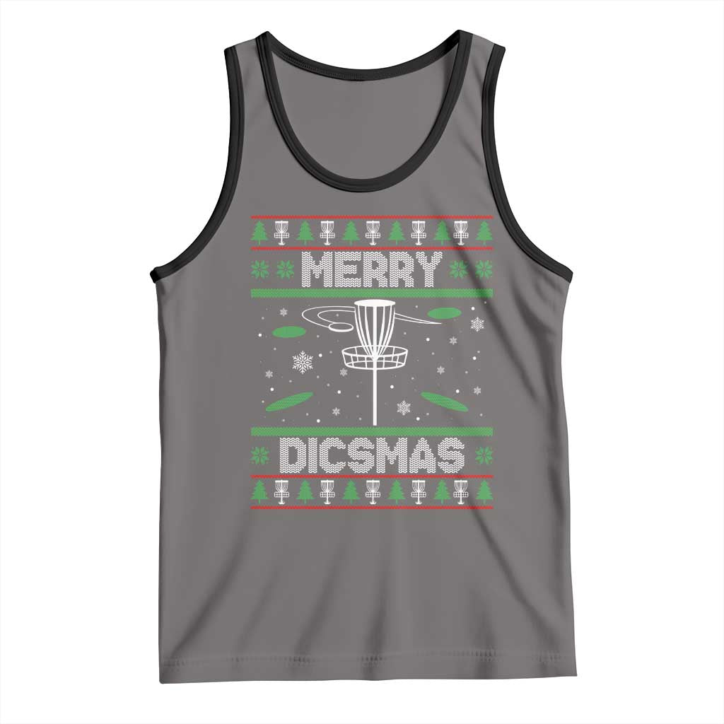 Disc Golf Christmas Tank Top Merry Discmas Ugly Xmas - Wonder Print Shop