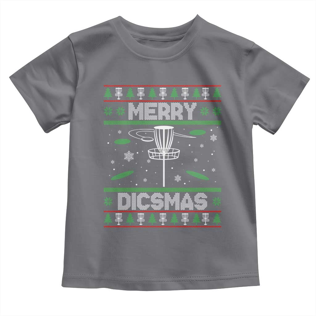 Disc Golf Christmas Toddler T Shirt Merry Discmas Ugly Xmas - Wonder Print Shop