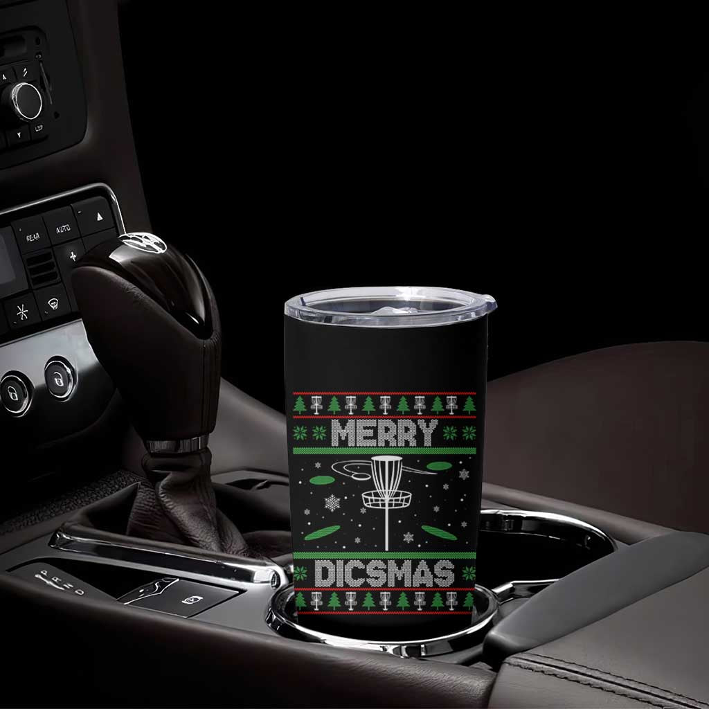 Disc Golf Christmas Tumbler Cup Merry Discmas Ugly Xmas - Wonder Print Shop