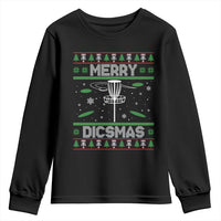 Disc Golf Christmas Youth Sweatshirt Merry Discmas Ugly Xmas - Wonder Print Shop