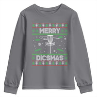 Disc Golf Christmas Youth Sweatshirt Merry Discmas Ugly Xmas - Wonder Print Shop