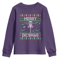 Disc Golf Christmas Youth Sweatshirt Merry Discmas Ugly Xmas - Wonder Print Shop