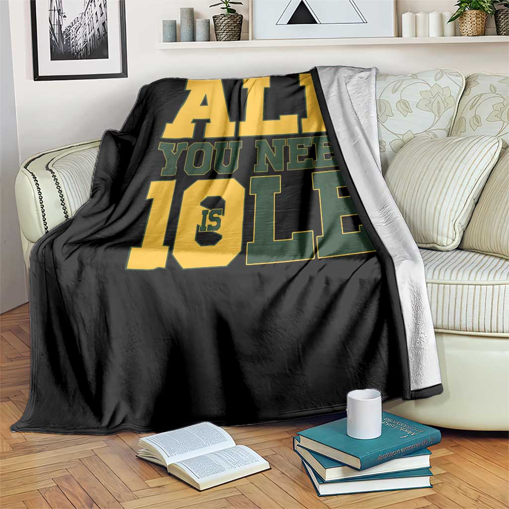 All You Need is Love Throw Blanket Retro Jordan GB Football Lover Fan Gift - Wonder Print Shop