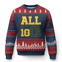 All You Need is Love Ugly Christmas Sweater Retro Jordan GB Football Lover Fan Gift - Wonder Print Shop