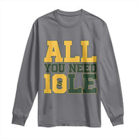 All You Need is Love Long Sleeve Shirt Retro Jordan GB Football Lover Fan Gift - Wonder Print Shop