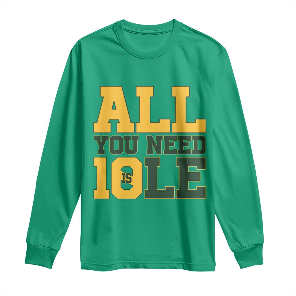 All You Need is Love Long Sleeve Shirt Retro Jordan GB Football Lover Fan Gift - Wonder Print Shop