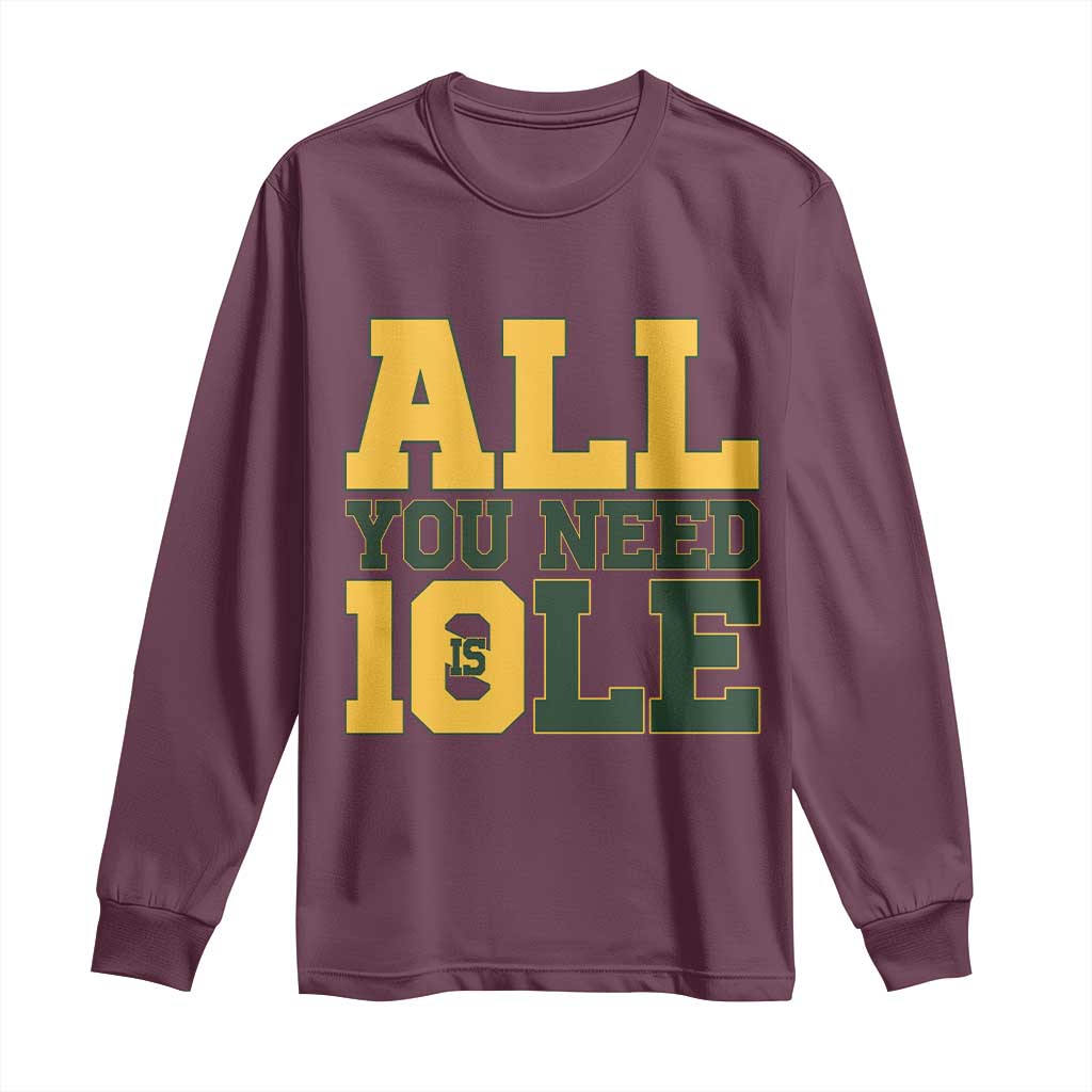 All You Need is Love Long Sleeve Shirt Retro Jordan GB Football Lover Fan Gift - Wonder Print Shop