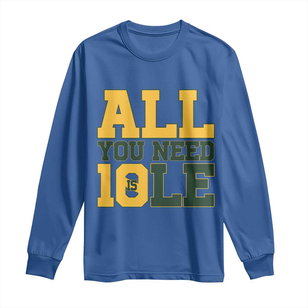 All You Need is Love Long Sleeve Shirt Retro Jordan GB Football Lover Fan Gift - Wonder Print Shop