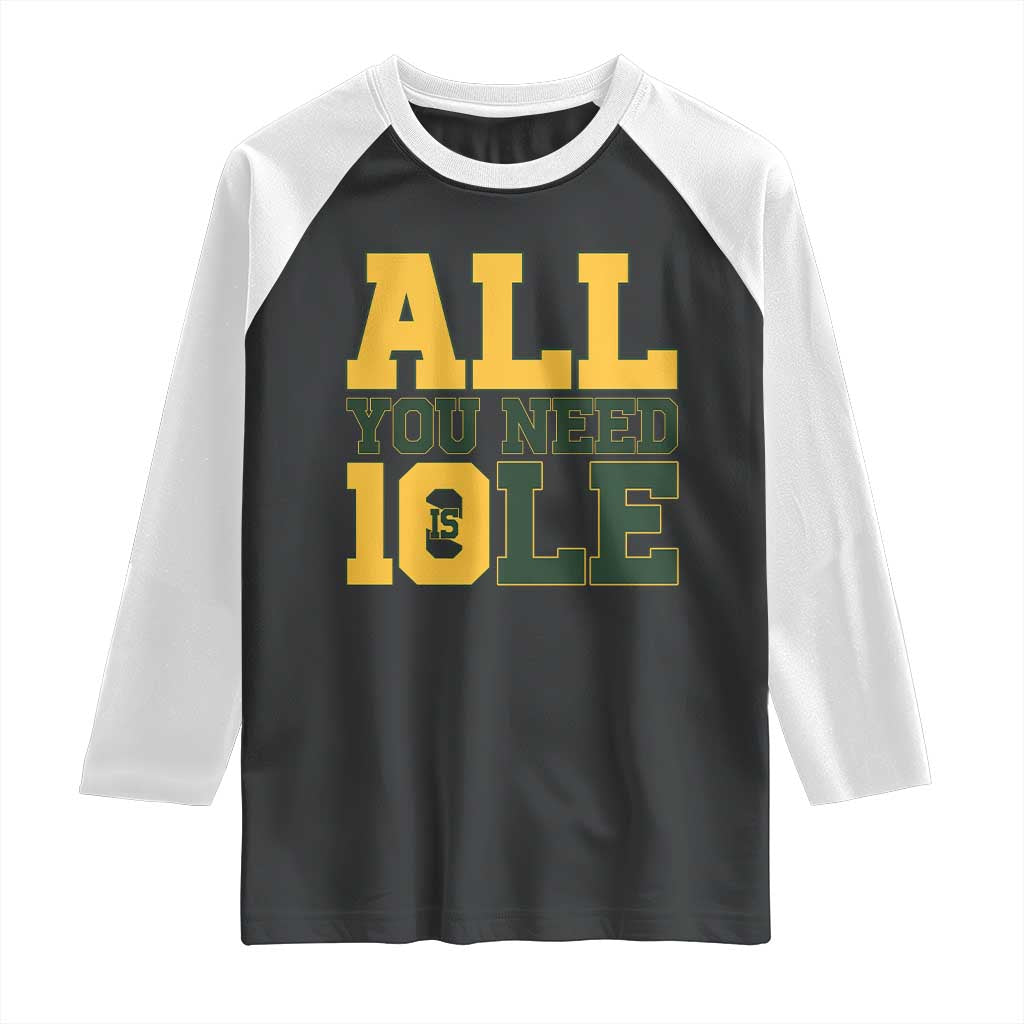 All You Need is Love Raglan Shirt Retro Jordan GB Football Lover Fan Gift - Wonder Print Shop