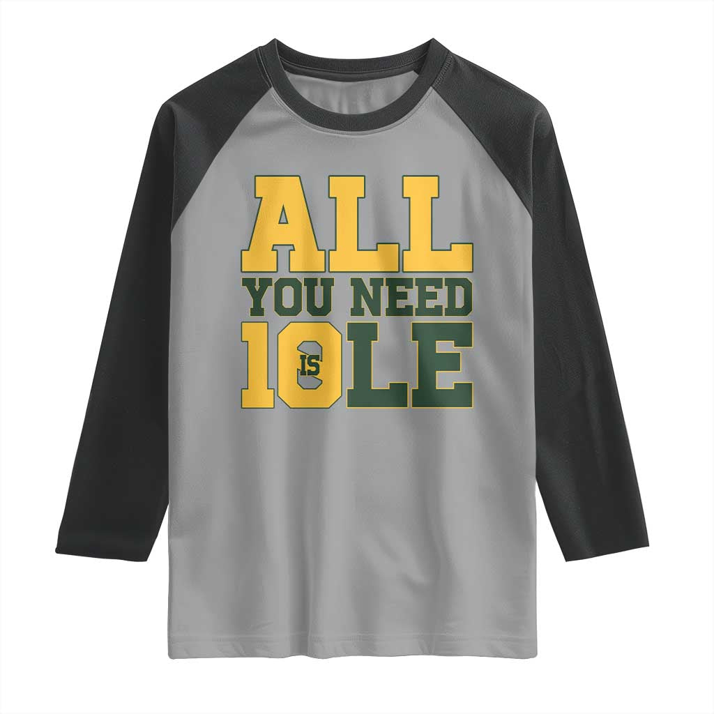 All You Need is Love Raglan Shirt Retro Jordan GB Football Lover Fan Gift - Wonder Print Shop