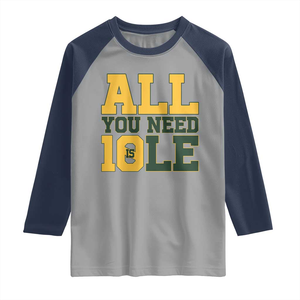 All You Need is Love Raglan Shirt Retro Jordan GB Football Lover Fan Gift - Wonder Print Shop