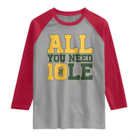 All You Need is Love Raglan Shirt Retro Jordan GB Football Lover Fan Gift - Wonder Print Shop