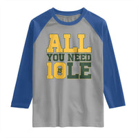 All You Need is Love Raglan Shirt Retro Jordan GB Football Lover Fan Gift - Wonder Print Shop
