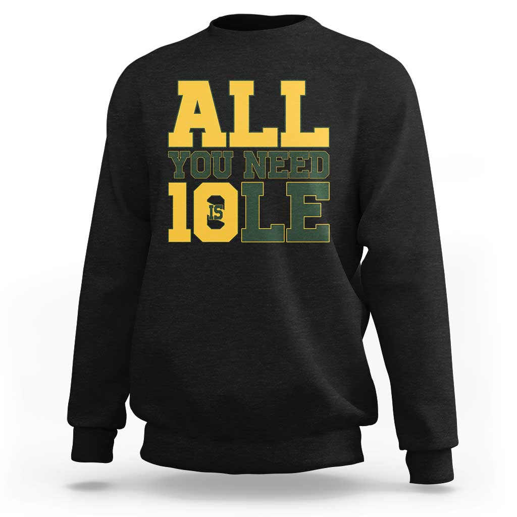 All You Need is Love Sweatshirt Retro Jordan GB Football Lover Fan Gift - Wonder Print Shop