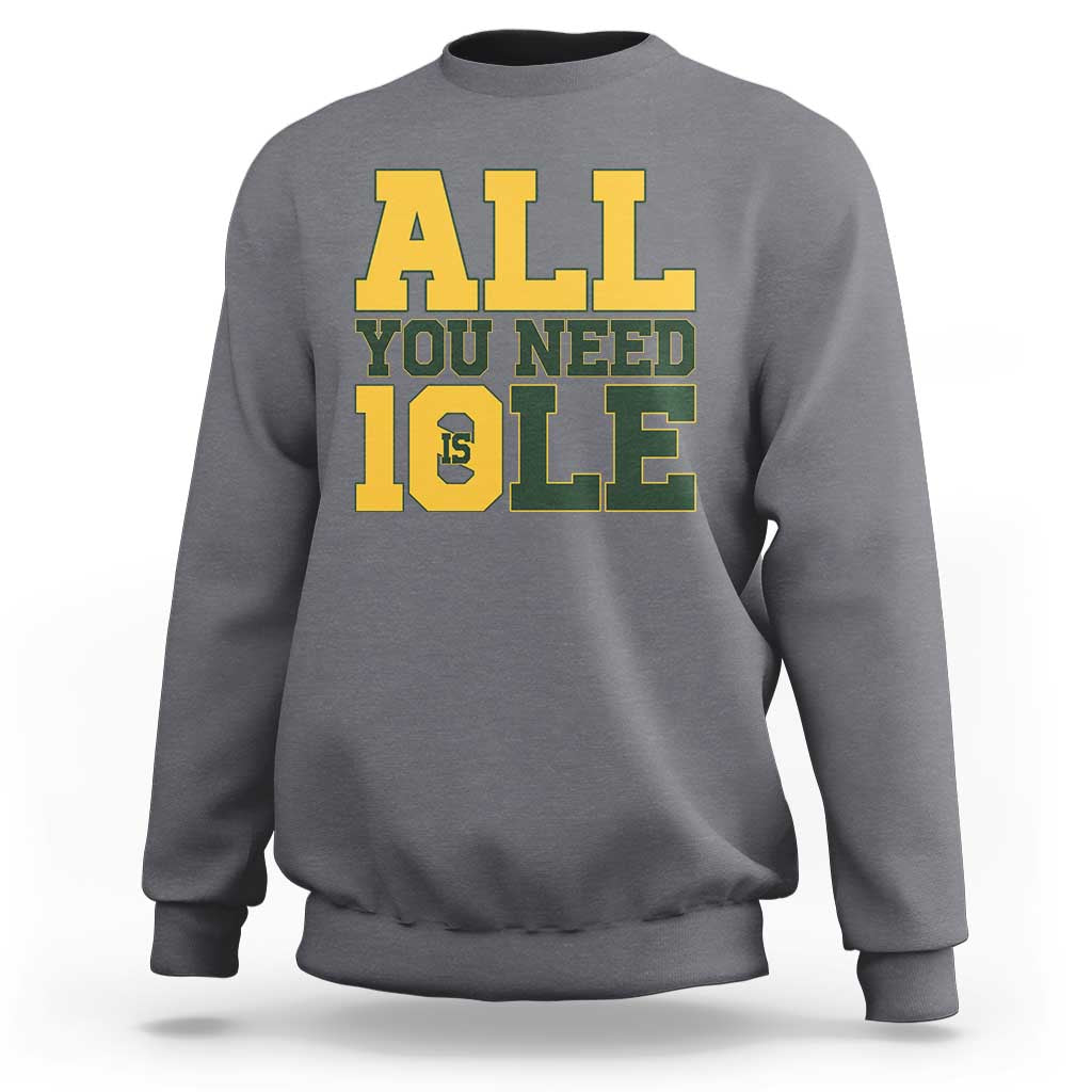 All You Need is Love Sweatshirt Retro Jordan GB Football Lover Fan Gift - Wonder Print Shop