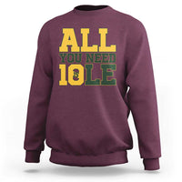 All You Need is Love Sweatshirt Retro Jordan GB Football Lover Fan Gift - Wonder Print Shop