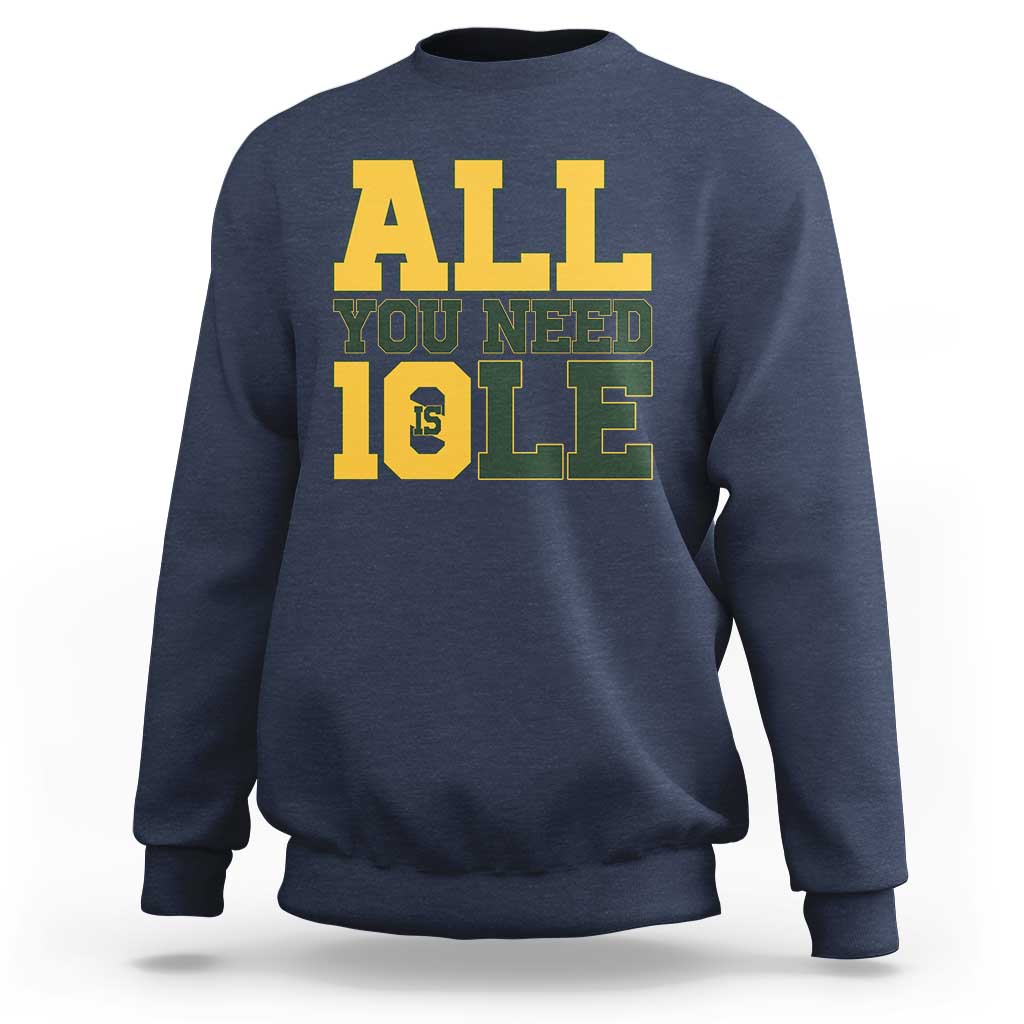All You Need is Love Sweatshirt Retro Jordan GB Football Lover Fan Gift - Wonder Print Shop