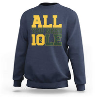 All You Need is Love Sweatshirt Retro Jordan GB Football Lover Fan Gift - Wonder Print Shop