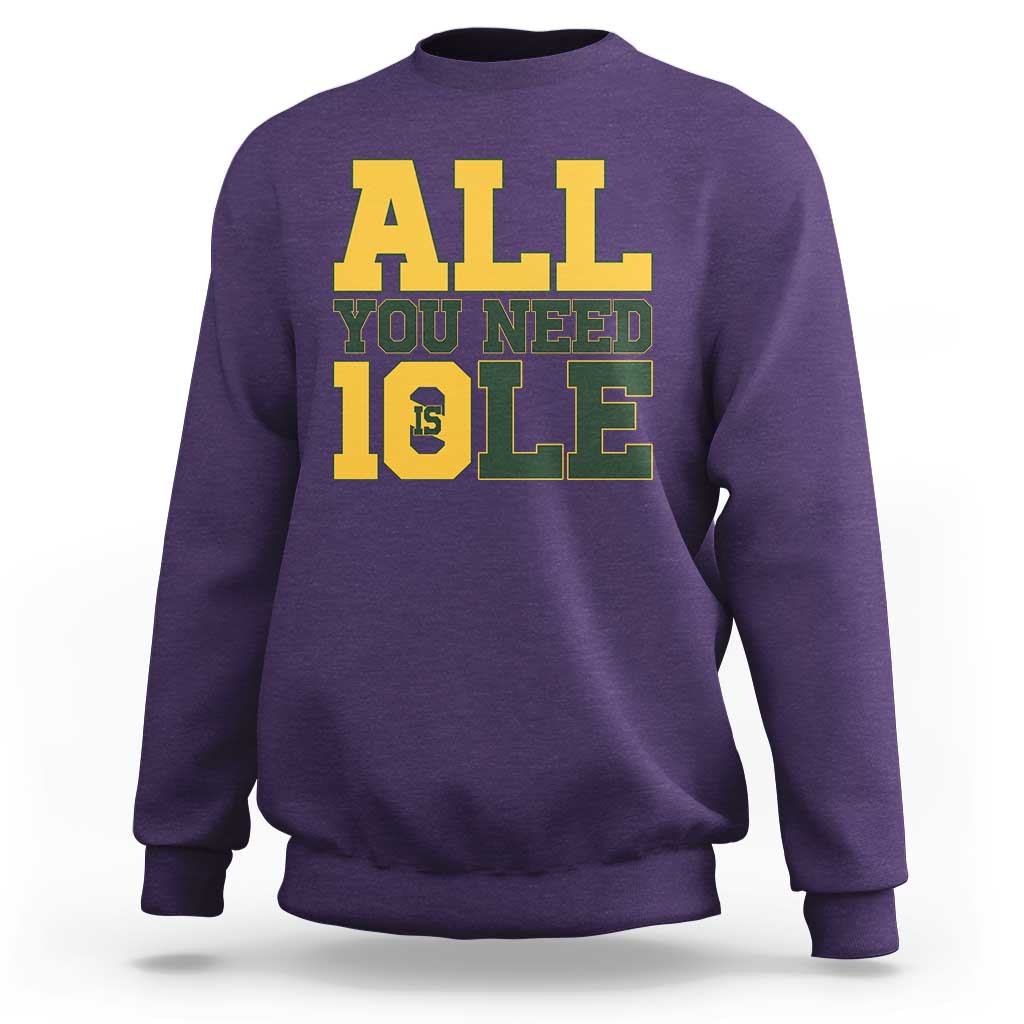 All You Need is Love Sweatshirt Retro Jordan GB Football Lover Fan Gift - Wonder Print Shop