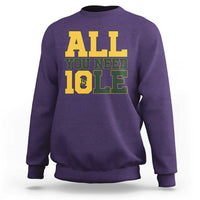 All You Need is Love Sweatshirt Retro Jordan GB Football Lover Fan Gift - Wonder Print Shop