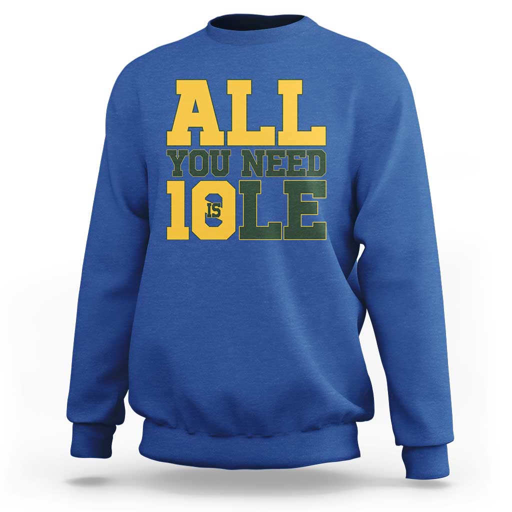 All You Need is Love Sweatshirt Retro Jordan GB Football Lover Fan Gift - Wonder Print Shop