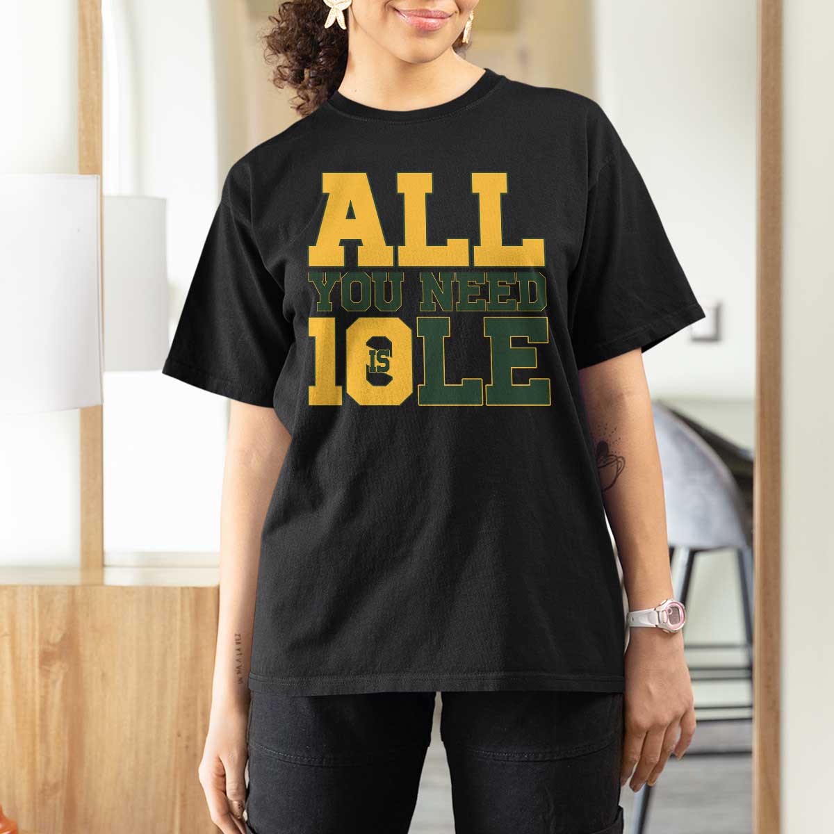 All You Need is Love T Shirt For Women Retro Jordan GB Football Lover Fan Gift - Wonder Print Shop