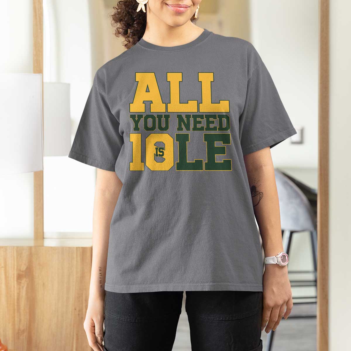 All You Need is Love T Shirt For Women Retro Jordan GB Football Lover Fan Gift - Wonder Print Shop