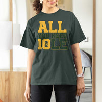 All You Need is Love T Shirt For Women Retro Jordan GB Football Lover Fan Gift - Wonder Print Shop