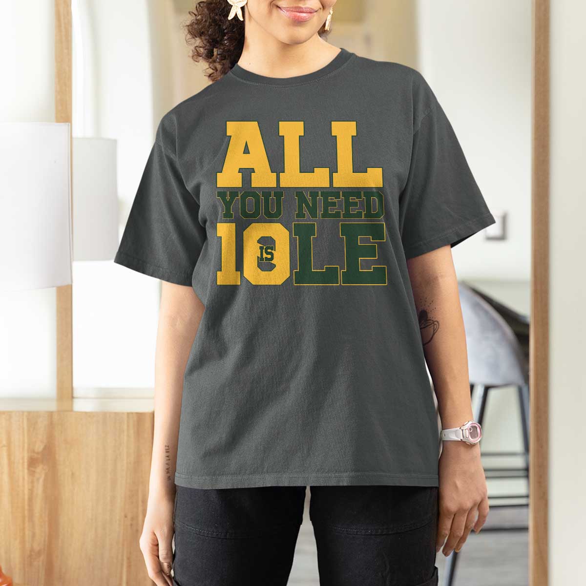 All You Need is Love T Shirt For Women Retro Jordan GB Football Lover Fan Gift - Wonder Print Shop