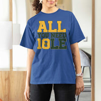 All You Need is Love T Shirt For Women Retro Jordan GB Football Lover Fan Gift - Wonder Print Shop