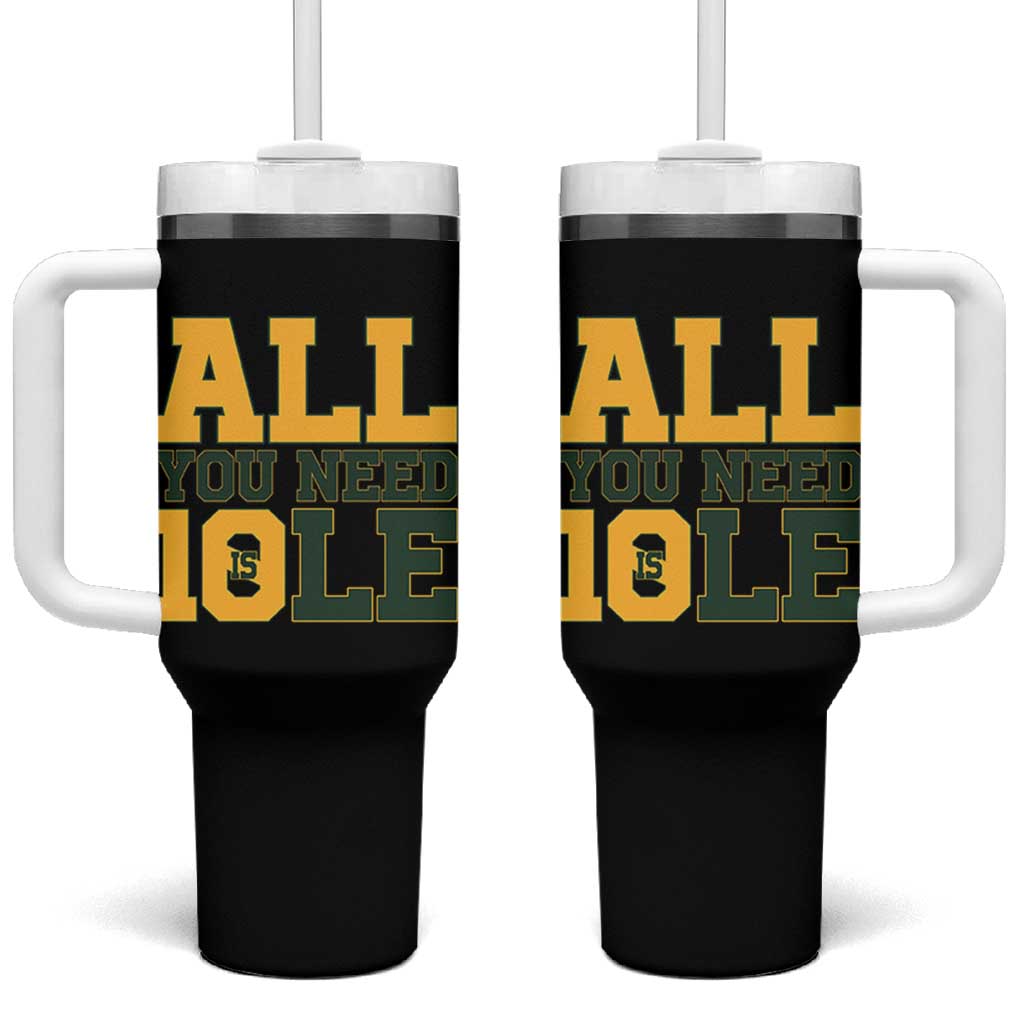 All You Need is Love Tumbler With Handle Retro Jordan GB Football Lover Fan Gift - Wonder Print Shop