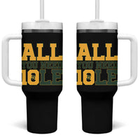 All You Need is Love Tumbler With Handle Retro Jordan GB Football Lover Fan Gift - Wonder Print Shop