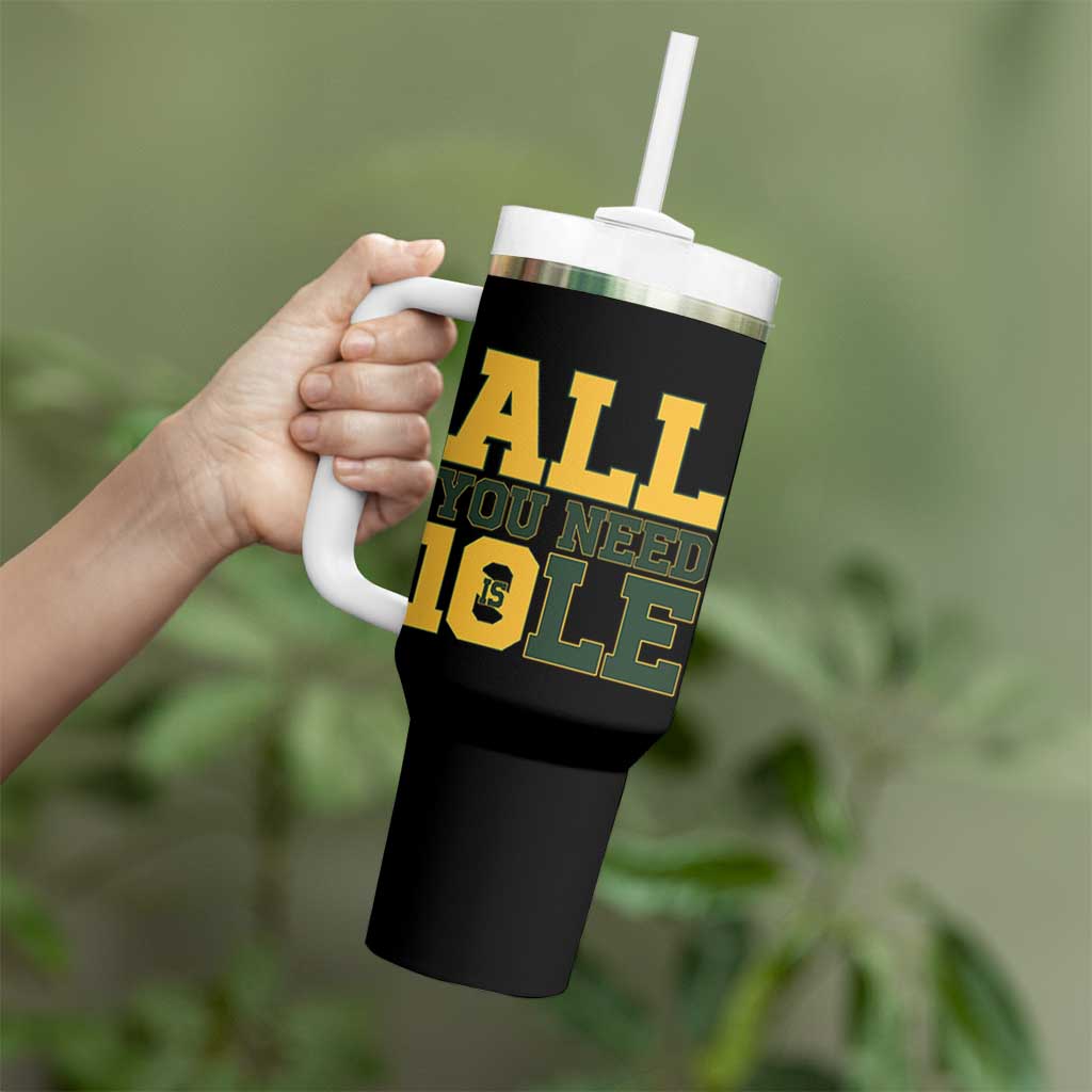 All You Need is Love Tumbler With Handle Retro Jordan GB Football Lover Fan Gift - Wonder Print Shop