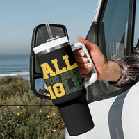 All You Need is Love Tumbler With Handle Retro Jordan GB Football Lover Fan Gift - Wonder Print Shop