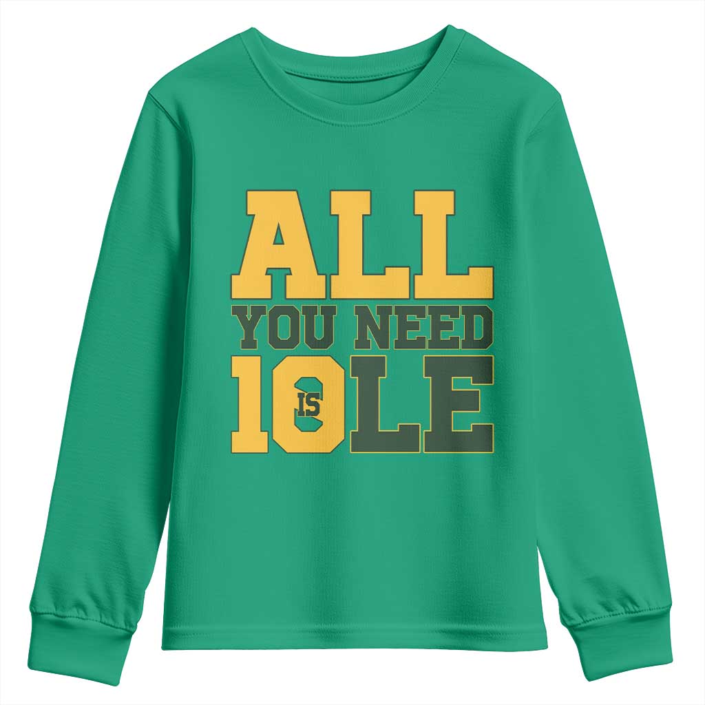 All You Need is Love Youth Sweatshirt Retro Jordan GB Football Lover Fan Gift - Wonder Print Shop