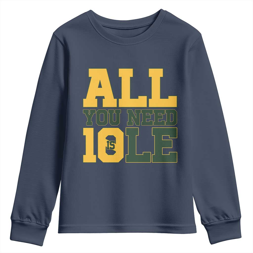 All You Need is Love Youth Sweatshirt Retro Jordan GB Football Lover Fan Gift - Wonder Print Shop