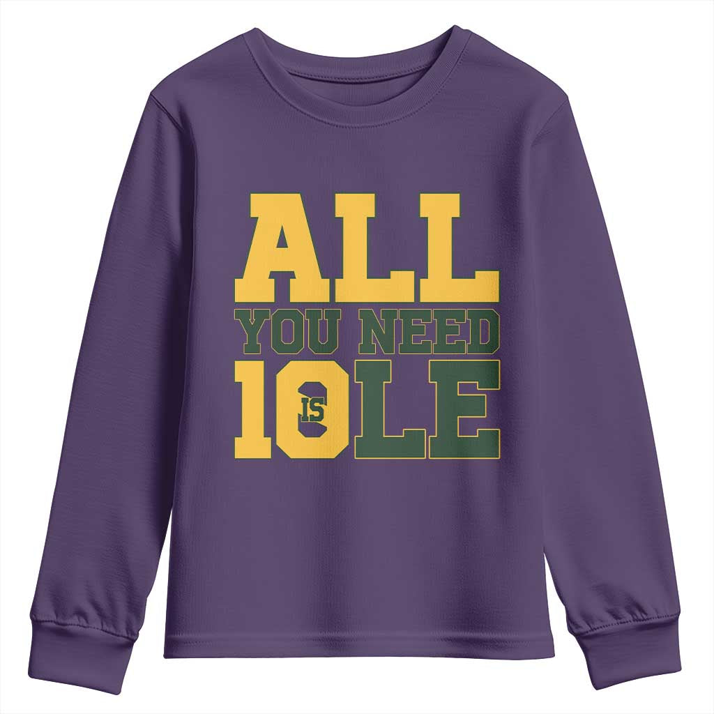 All You Need is Love Youth Sweatshirt Retro Jordan GB Football Lover Fan Gift - Wonder Print Shop